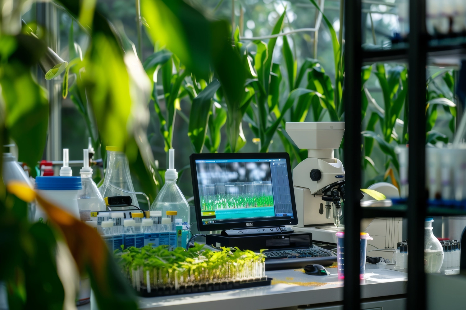 PCR-Test - Saatgutdiagnostiken – Moderne landwirtschaftliche Forschungseinrichtung zur Entwicklung gentechnisch veränderter Pflanzen für eine nachhaltige Landwirtschaft